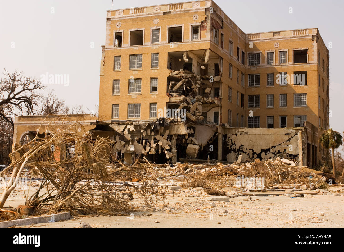 Hurricane Katrina Damage In Biloxi Mississippi Usa Stock Photo 4757933