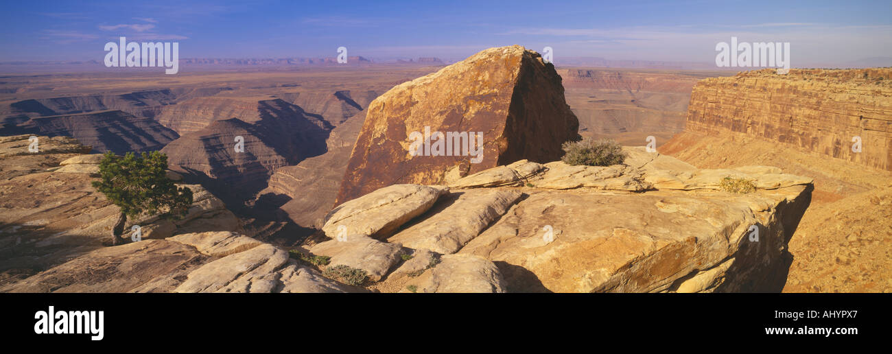 Muley Point along Route 261 near Dugway Utah Stock Photo