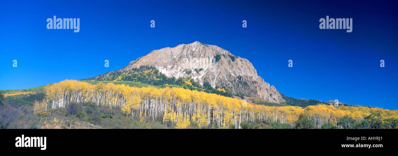 Beckwith Mountain at Kebler Pass in Gunnison National Forest Colorado Stock Photo