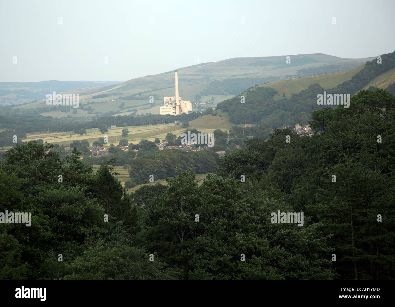 Castleton Quarry Quarry near Castleton Peak District national park Derbyshire England ...