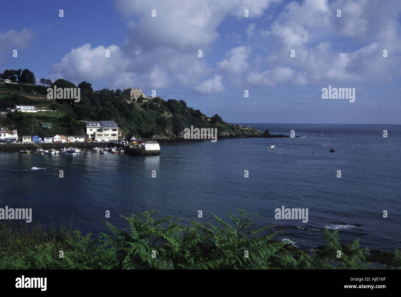 St Rozels Bay Harbour rozel bay hi-res stock photography and images - Alamy