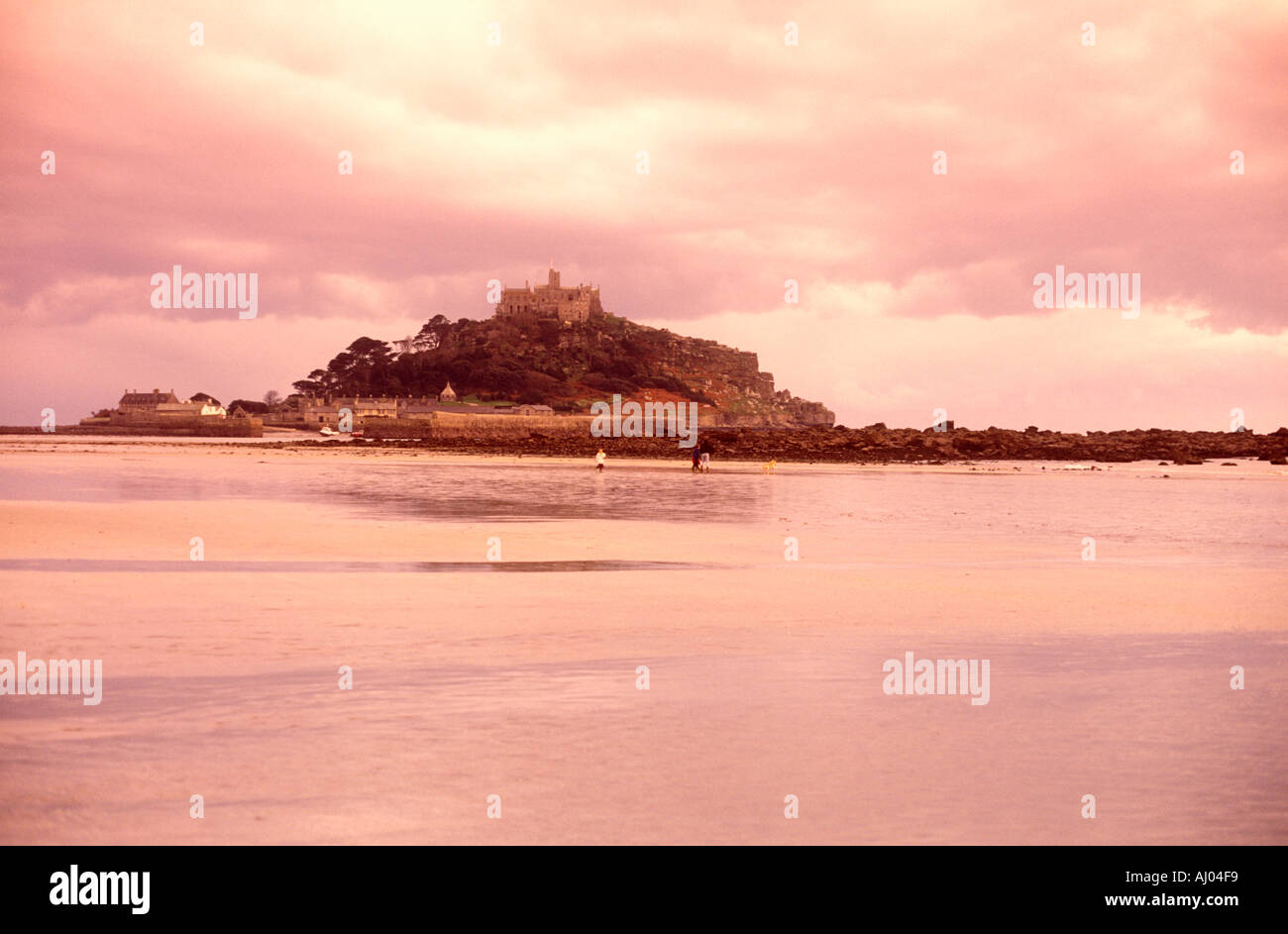 Saint Michaels Mount at Marazion near Penzance in west Cornwall in the UK Stock Photo