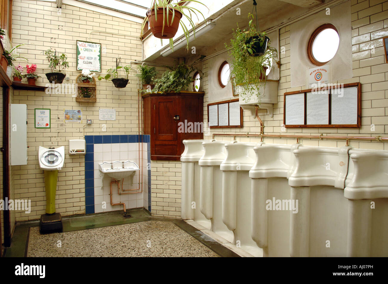 Award winning Victorian toilets in Hull England Stock Photo