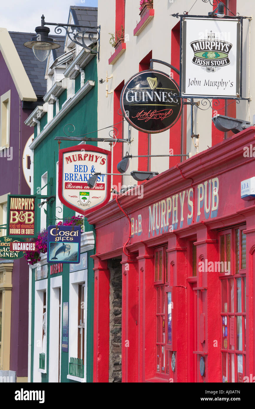 Row of colourful buildings Dingle Dingle Peninsula County Kerry Ireland