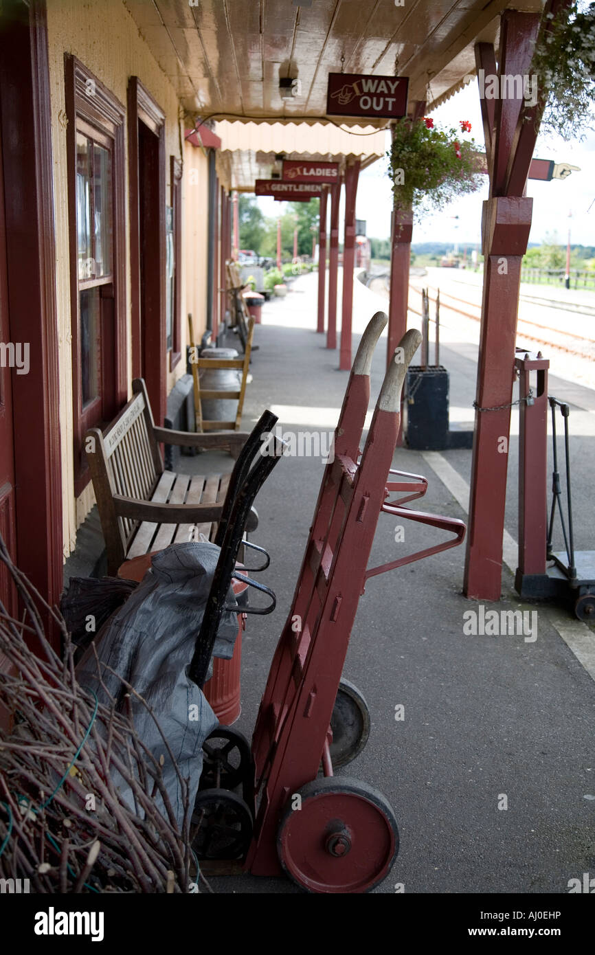 Station platform on Kent and East Sussex steam railway Stock Photo Alamy