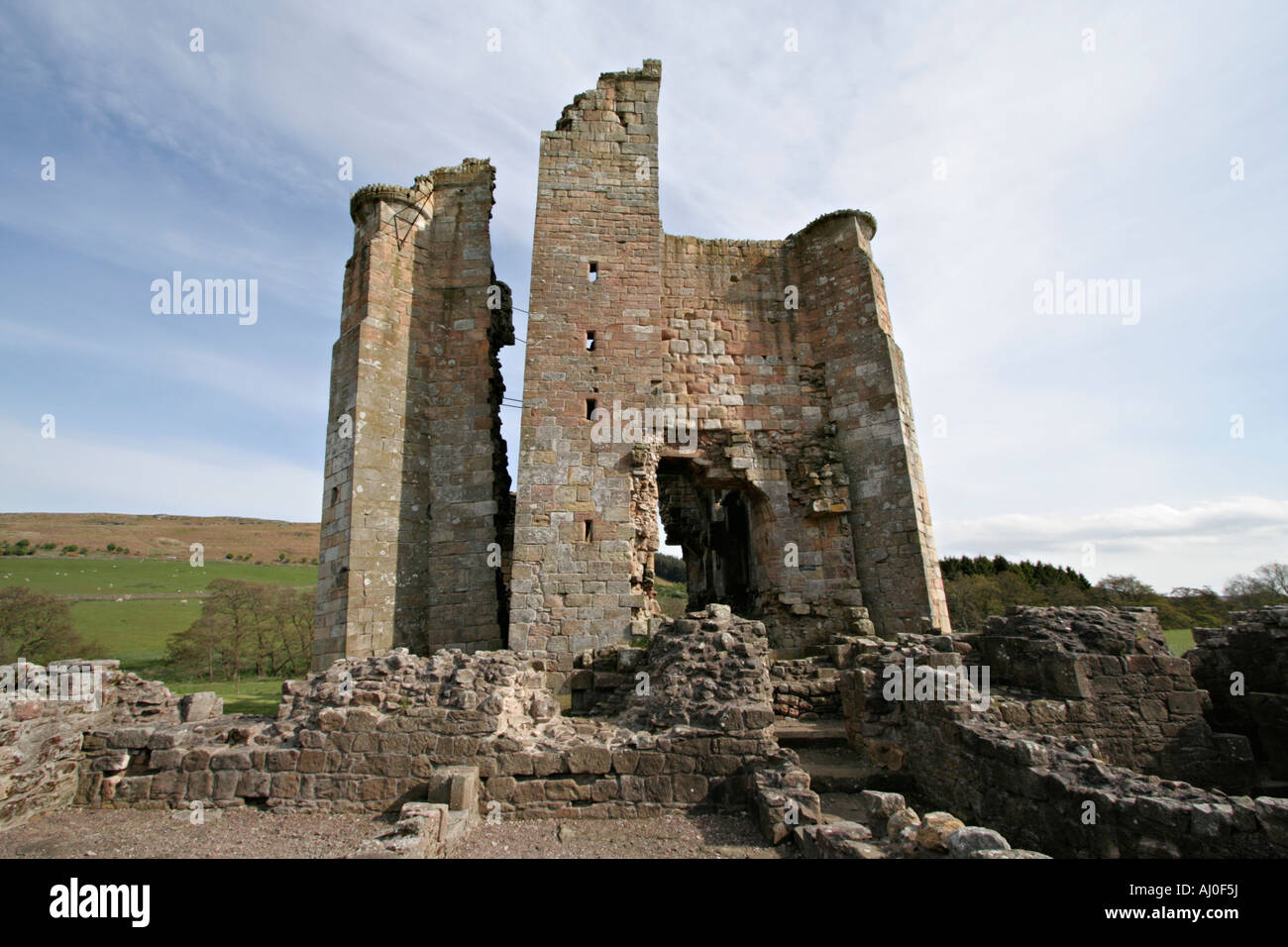 south west of Alnwick stands the ruins of Edlingham Castle maintained ...