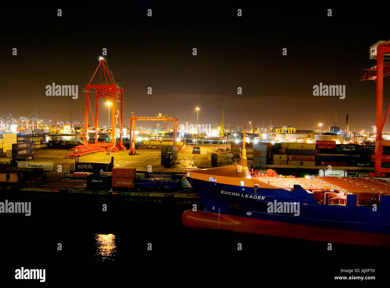 Dublin Container Port Ireland Stock Photo Alamy