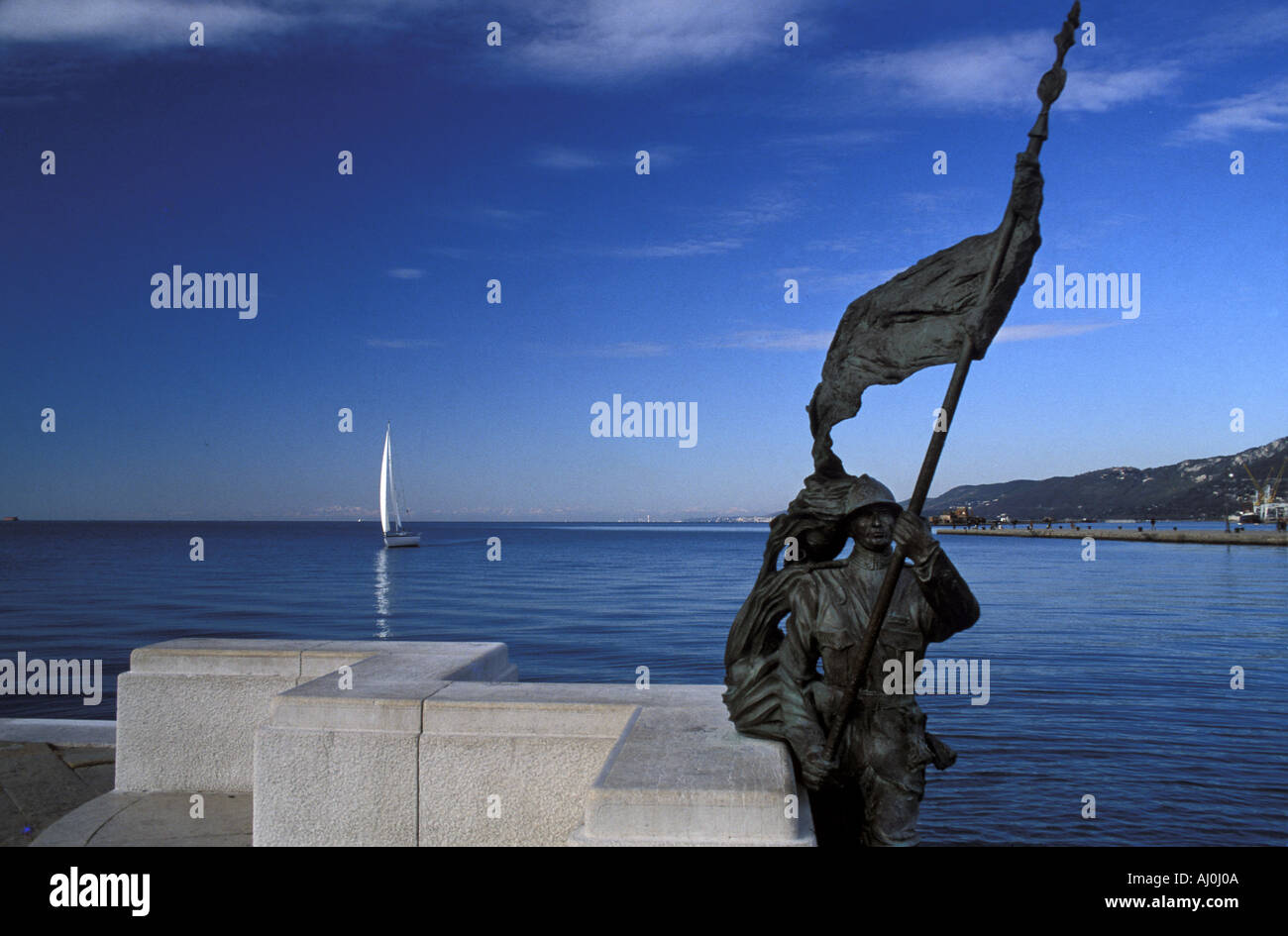 Audace wharf Trieste Friuli Venezia Giulia Italy Stock Photo
