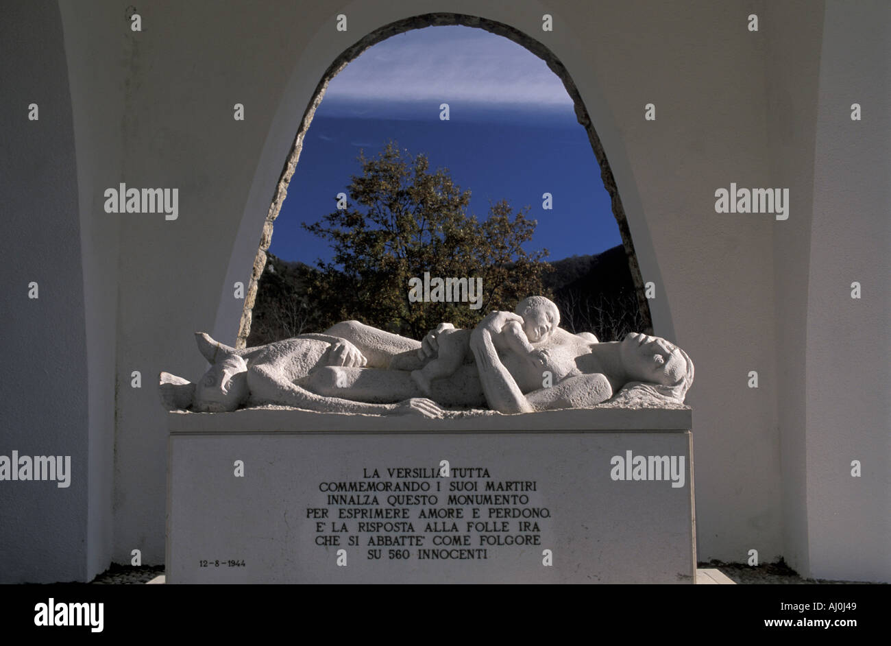 War Memorial Shrine Sant Anna Di Stazzema Tuscany Italy Stock Photo Alamy