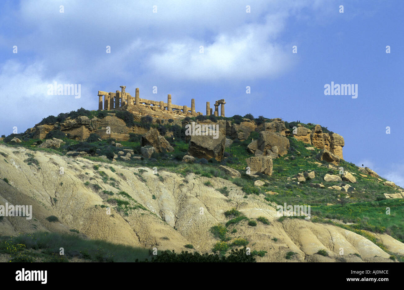 Temple Valle dei Templi Agrigento Sicily Italy Stock Photo