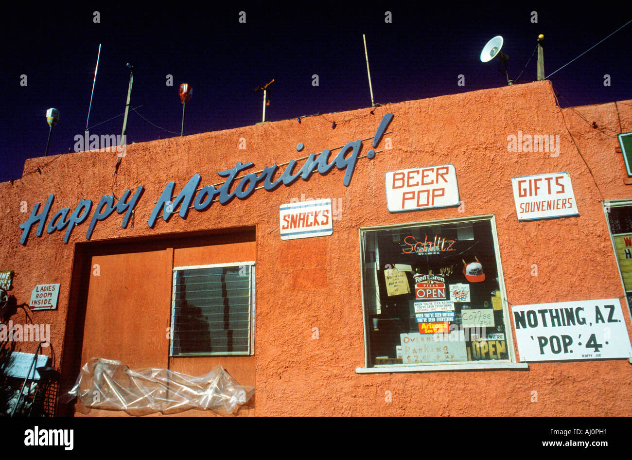 Convenience and gas station Nothing AZ Stock Photo