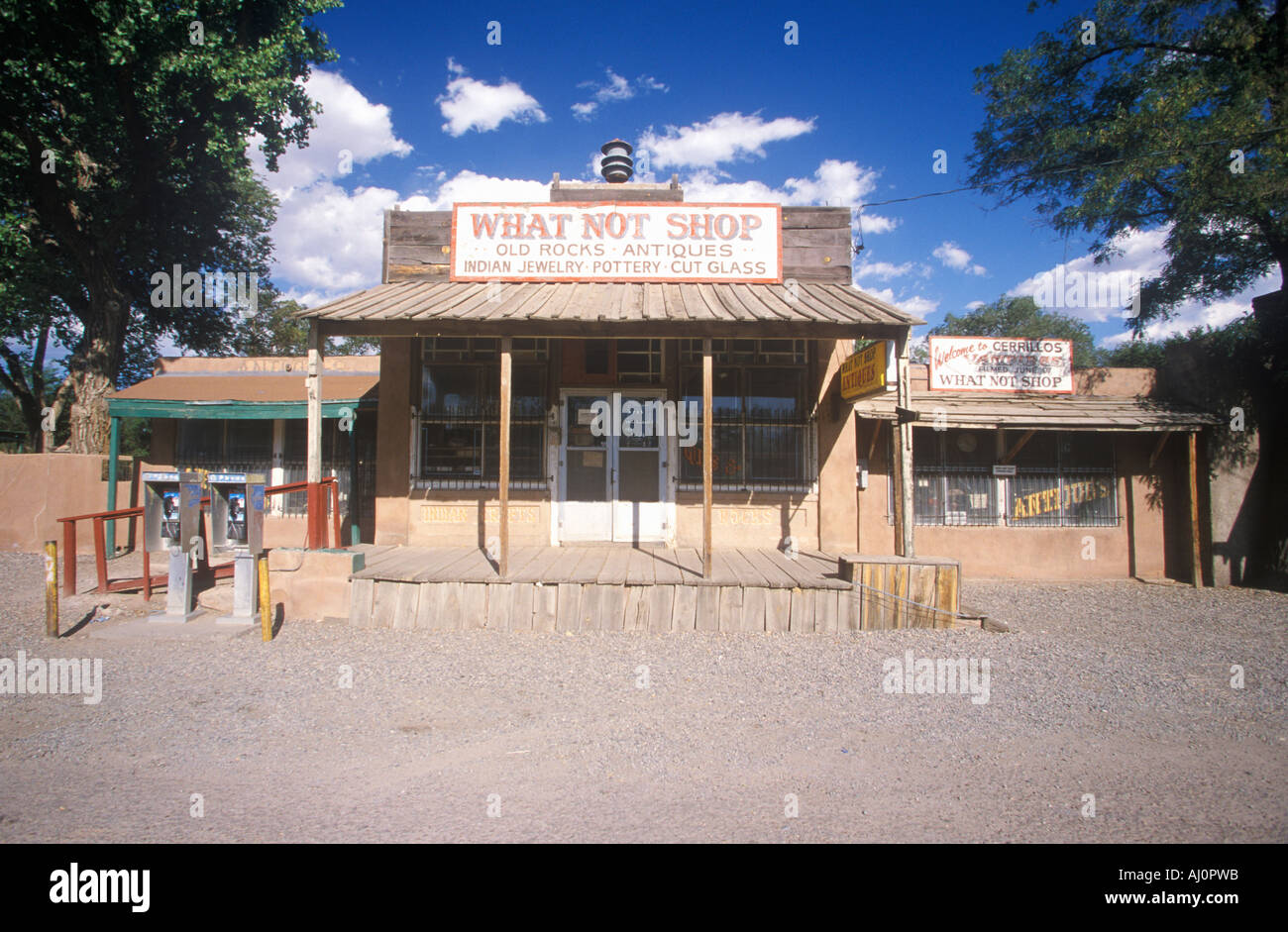 Western Store front Cerillos NM Stock Photo