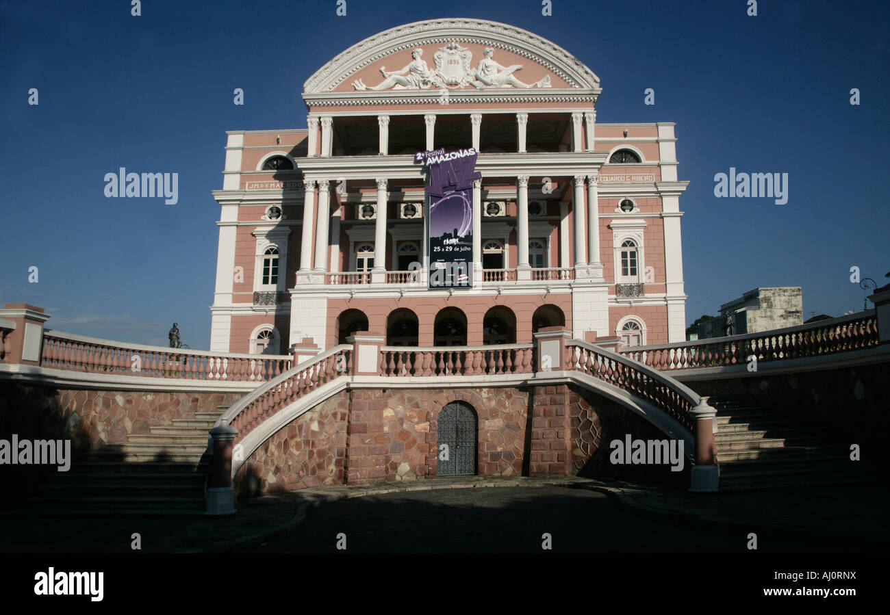 Exterior of the Manaus Opera House in Manaus, Brazil Stock Photo - Alamy