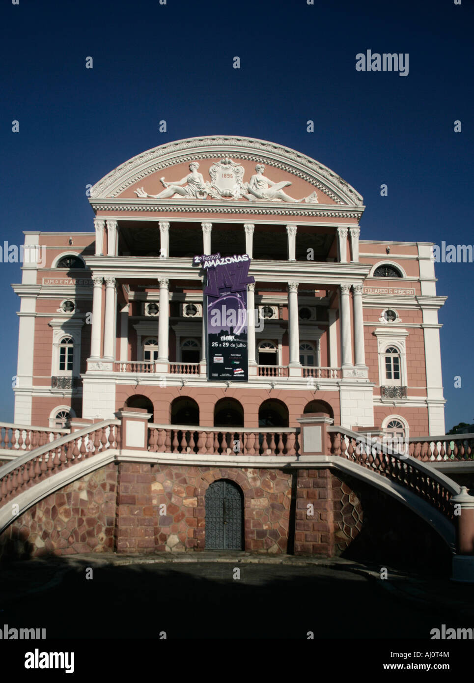 Exterior of the Manaus Opera House in Manaus, Brazil Stock Photo - Alamy
