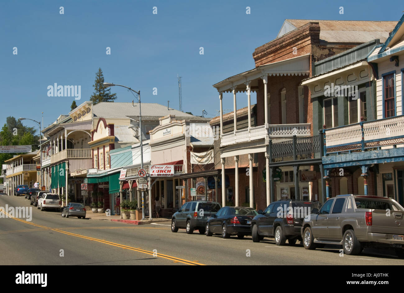 California Gold Country Amador County town of Sutter Creek downtown