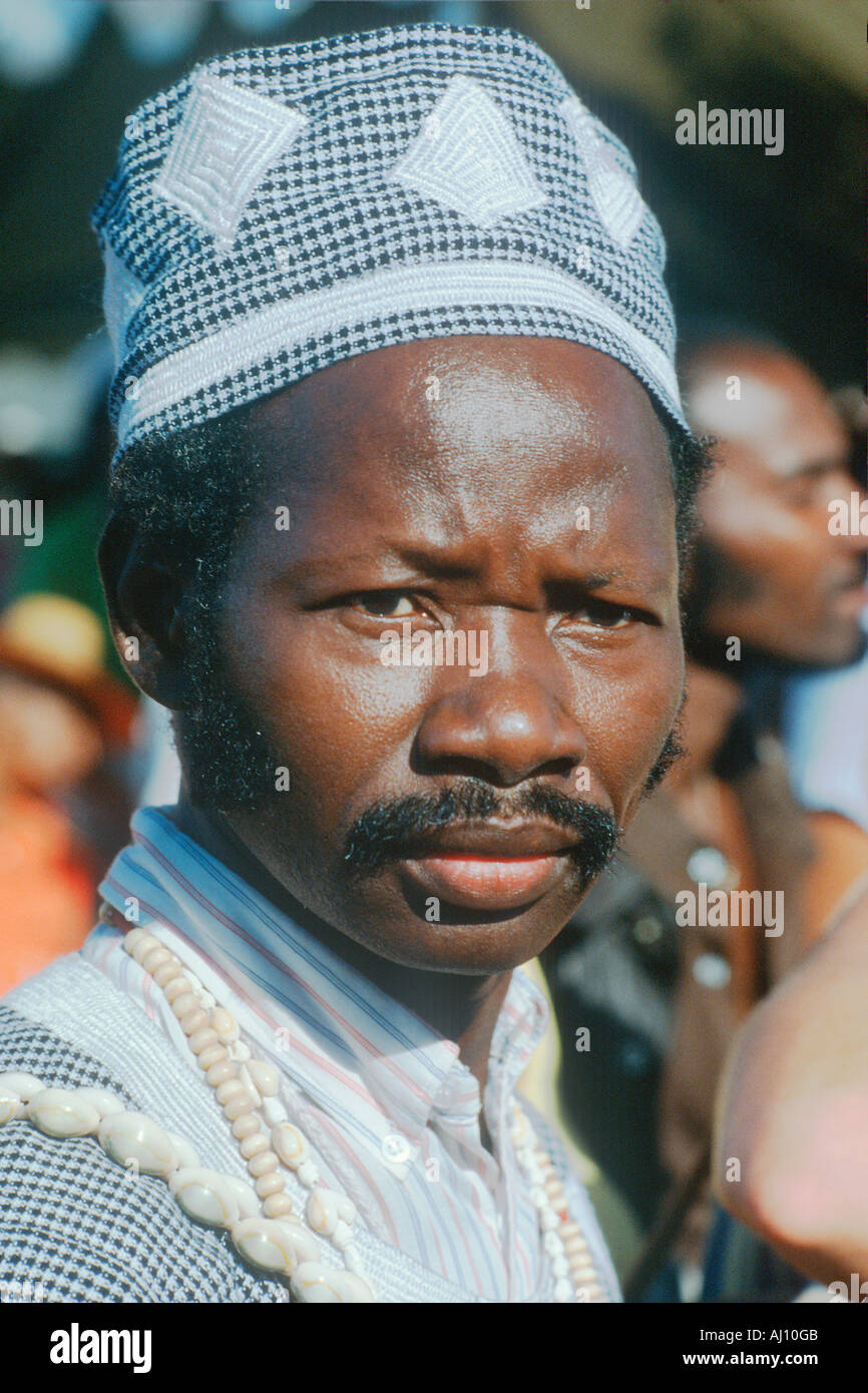 African American man wearing ethnic clothing at Watts riots ...