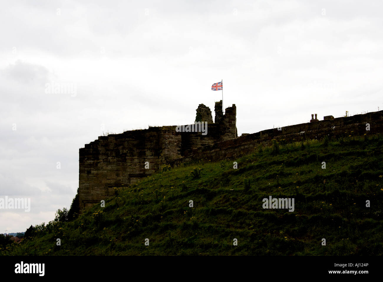 Tutbury Castle, Derbyshire Landmark Stock Photo