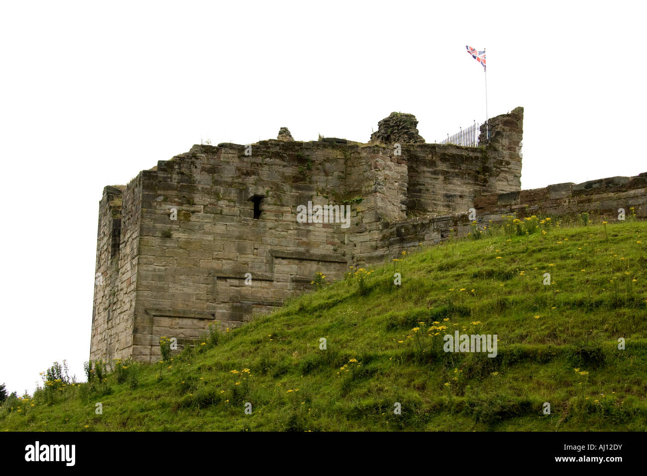 Tutbury Castle, Derbyshire Landmark Stock Photo