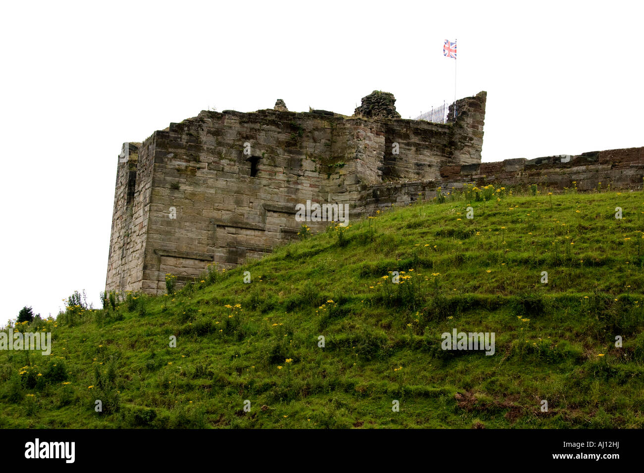 Tutbury Castle, Derbyshire Landmark Stock Photo