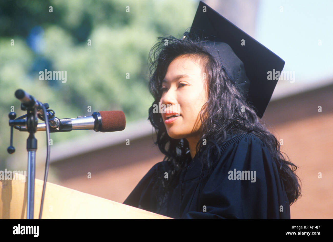 Celebrating graduates of UCLA s graduating class Los Angeles CA Stock Photo