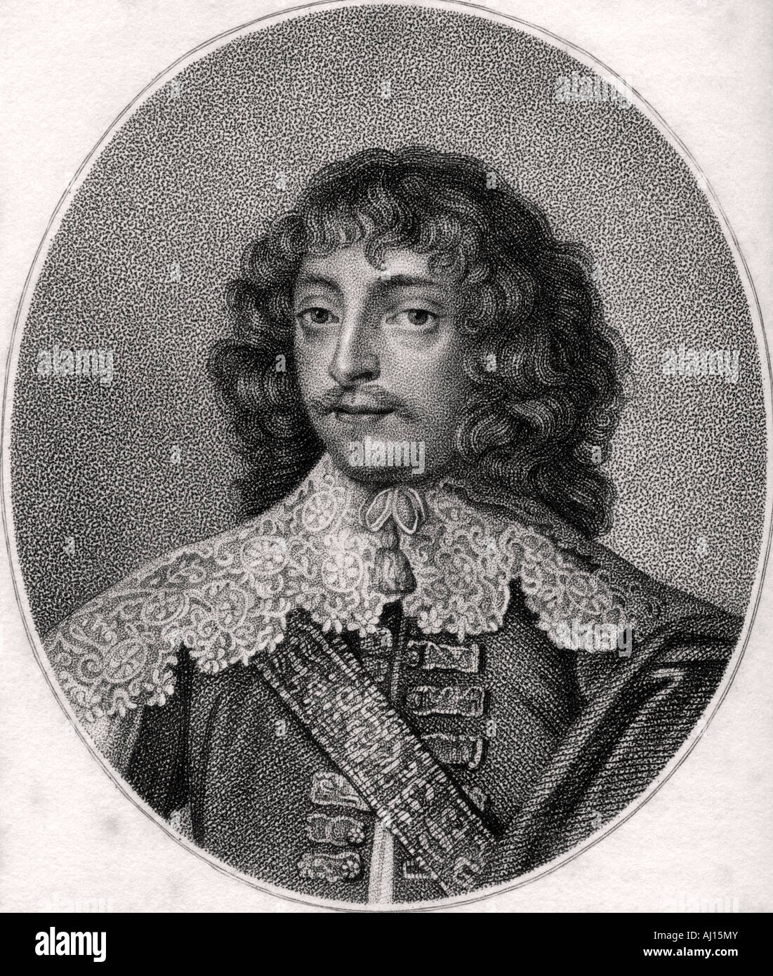 William Villiers, Viscount Grandison,1614 - 1643. English knight, Irish peer, and Cavalier soldier. Stock Photo