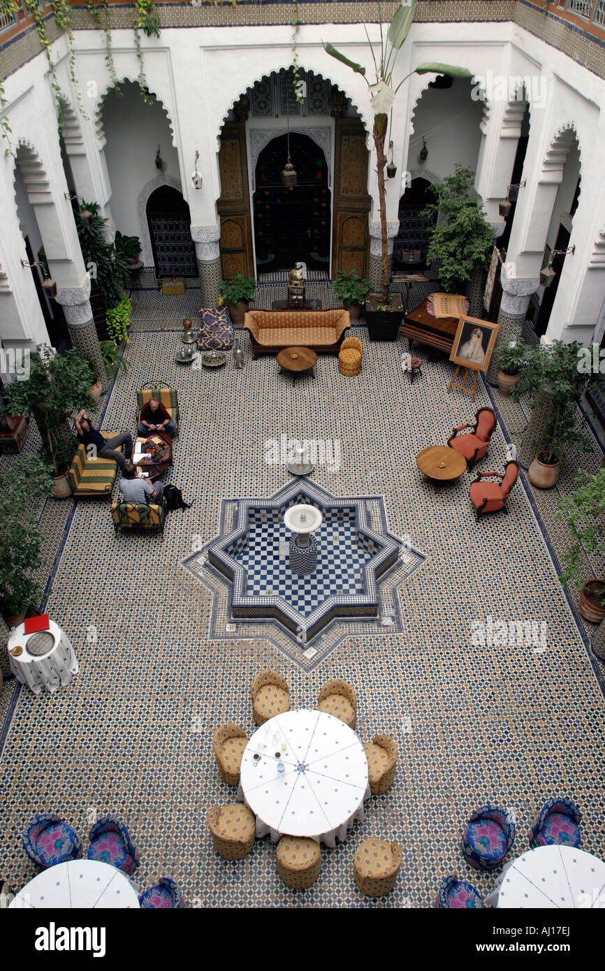 Dar el Ghalia Riyad Hotel Fez Morocco Stock Photo