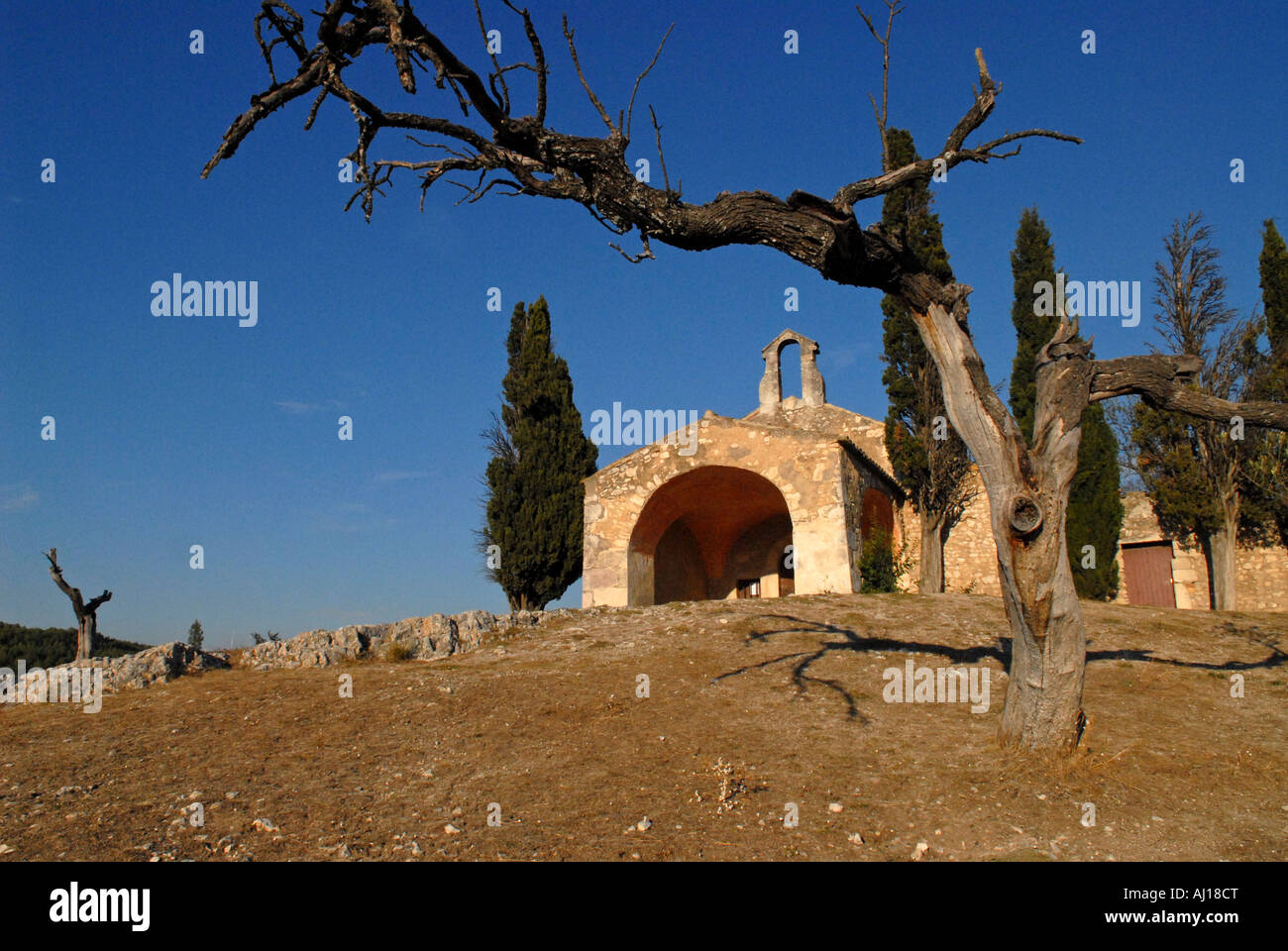 Chapel Of saint Sixte Eygalières Bouches du rhône, France Stock Photo