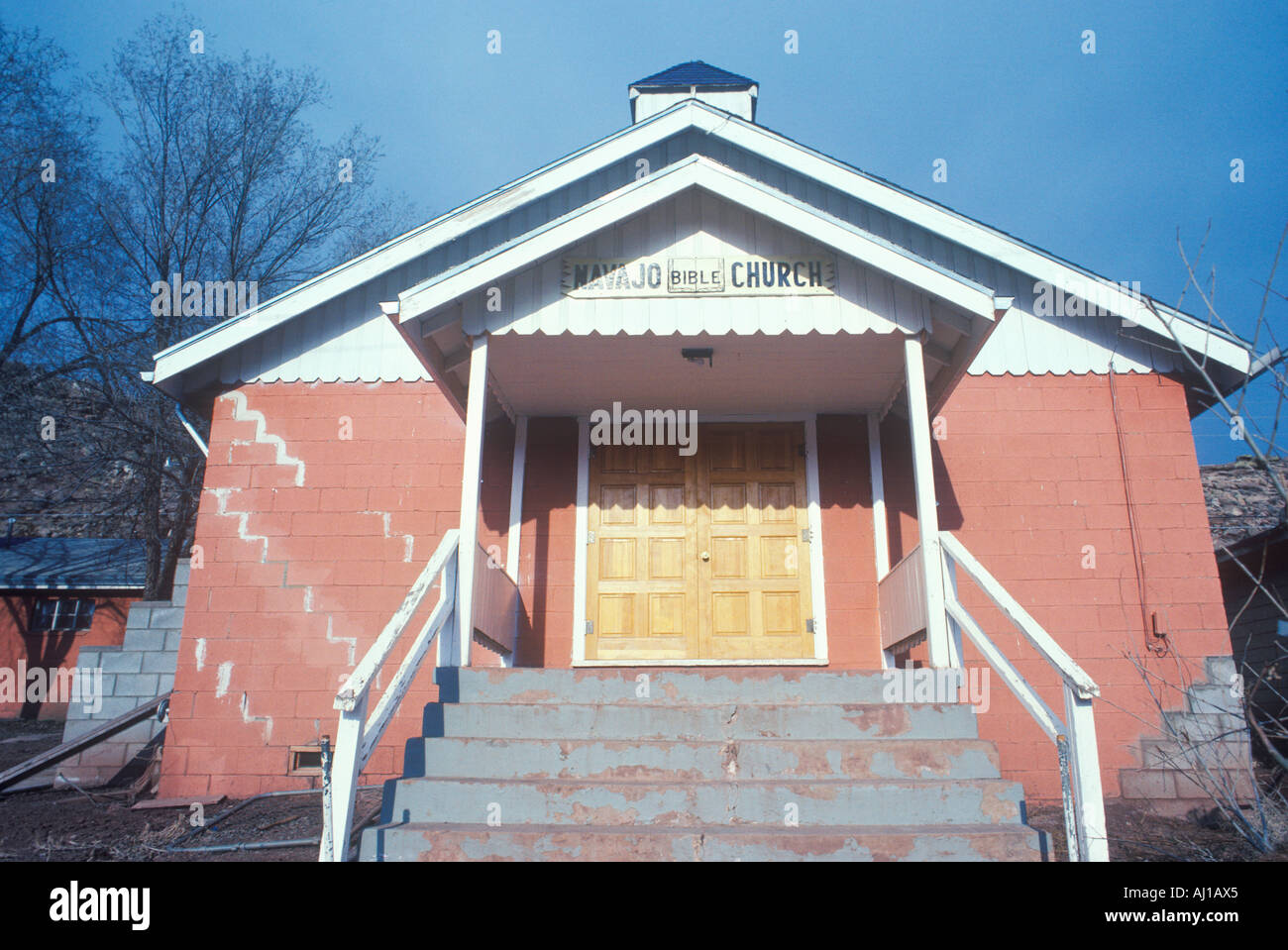 Navajo Bible Church in AZ Stock Photo
