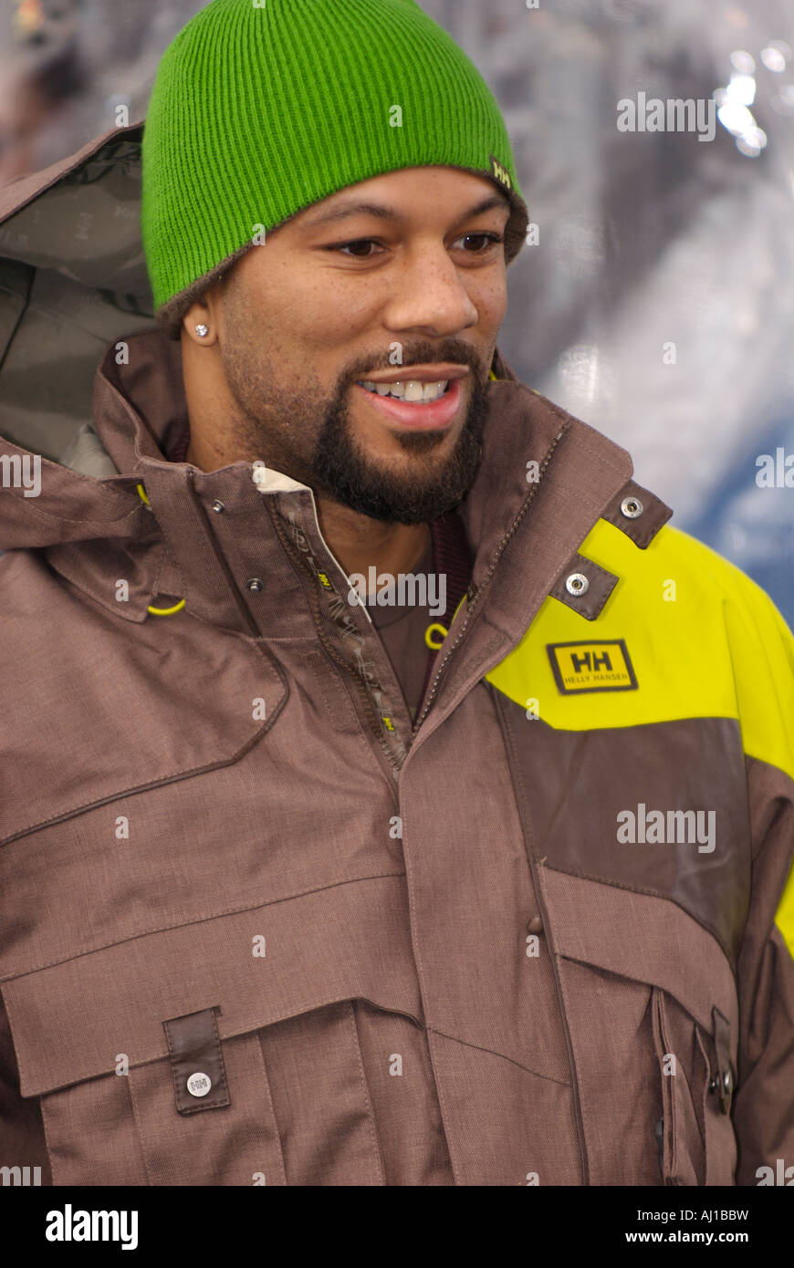 Grammy Award Winning Rapper Common at the 2007 ESPN Winter X Games 11 Snowboard Slopestyle Medal Ceremony Stock Photo