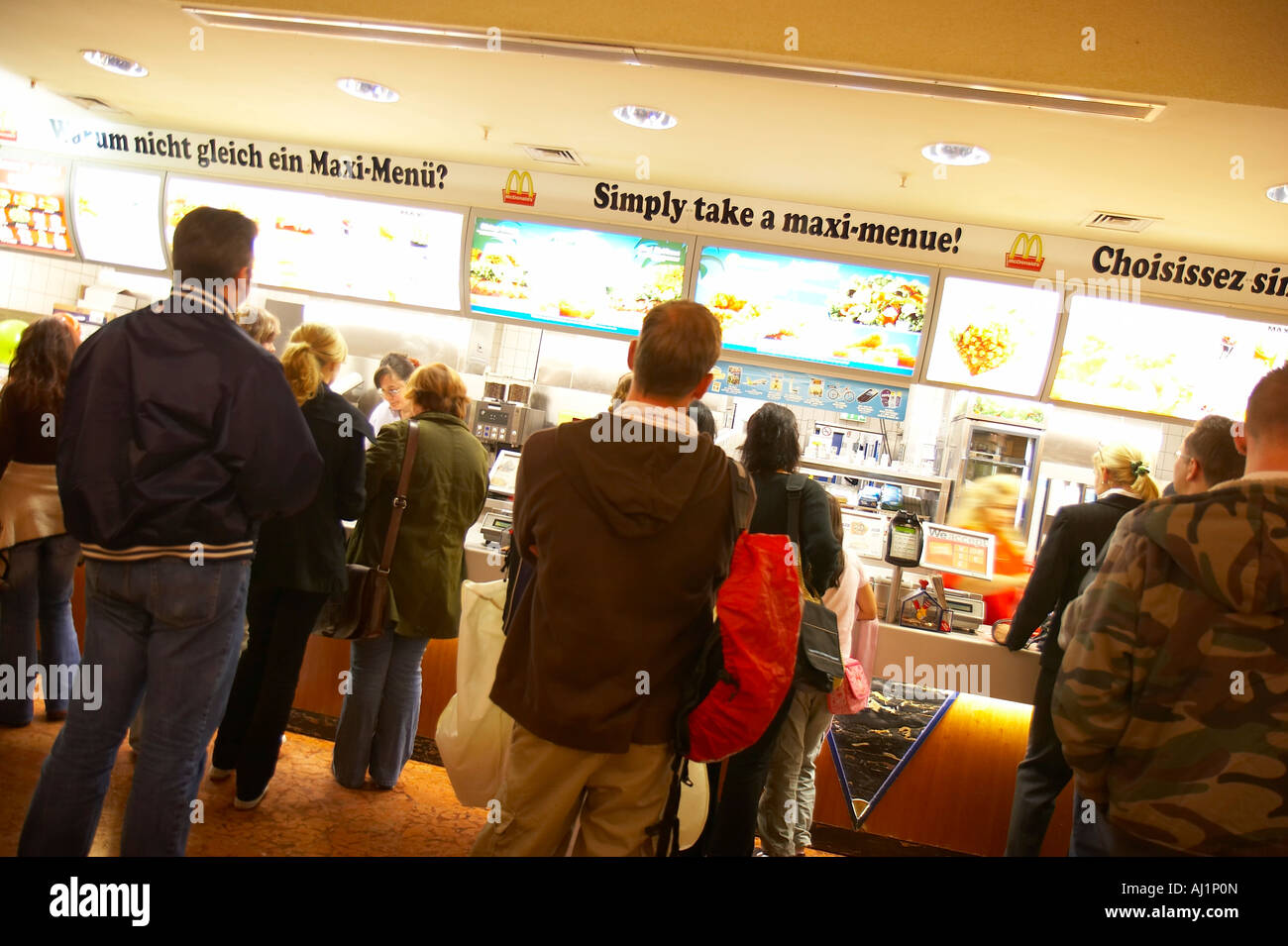 Mcdonalds queue hi-res stock photography and images - Alamy