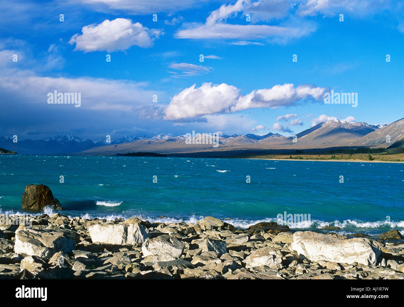 New zealand south island lake tekapo hi-res stock photography and ...