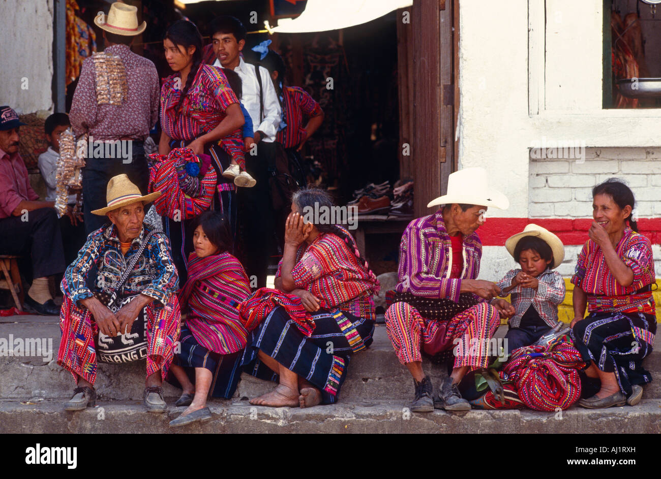 Local people in village Solola Guatemala Stock Photo - Alamy
