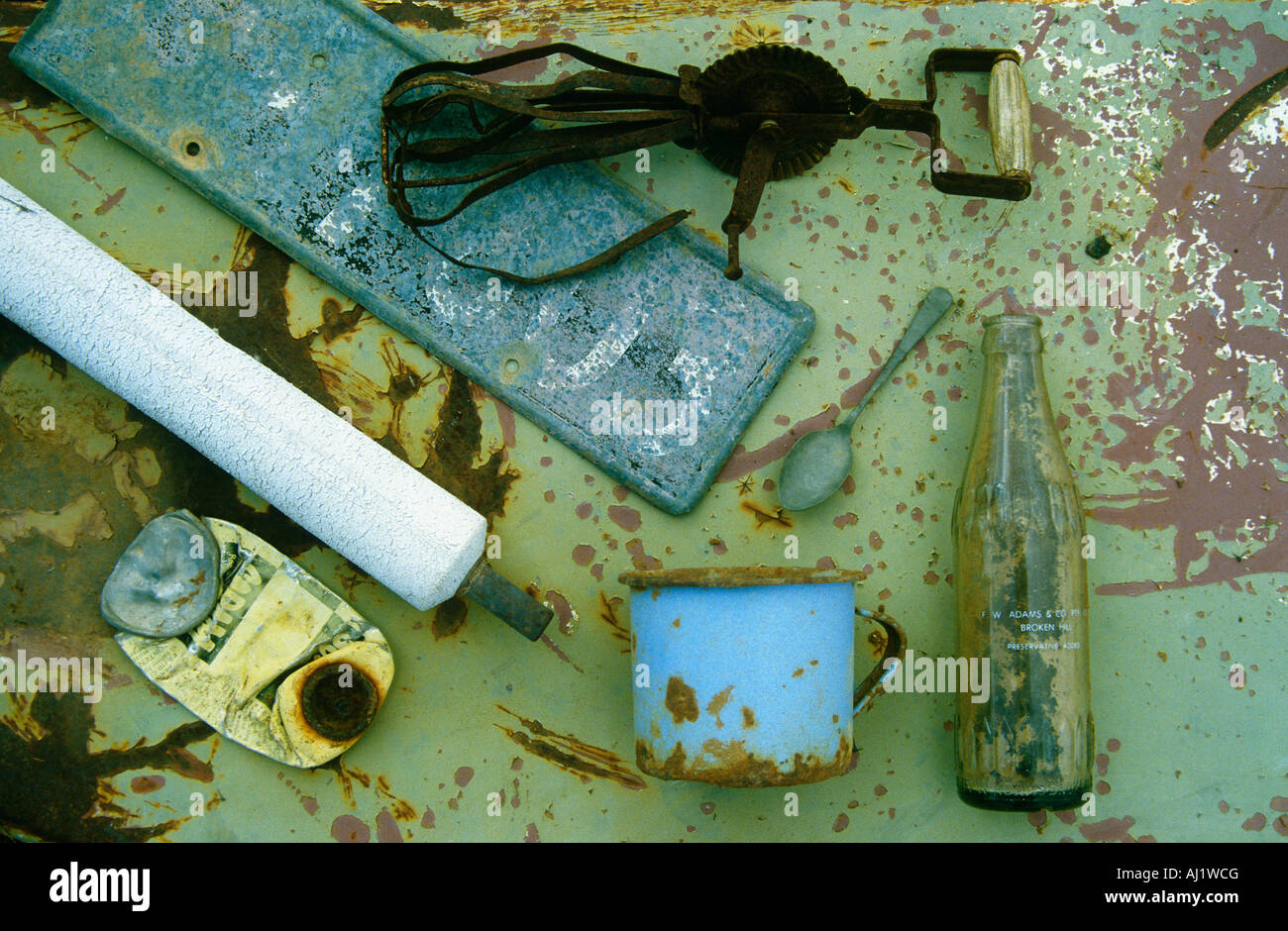rusty metal cooking utensils Stock Photo Alamy