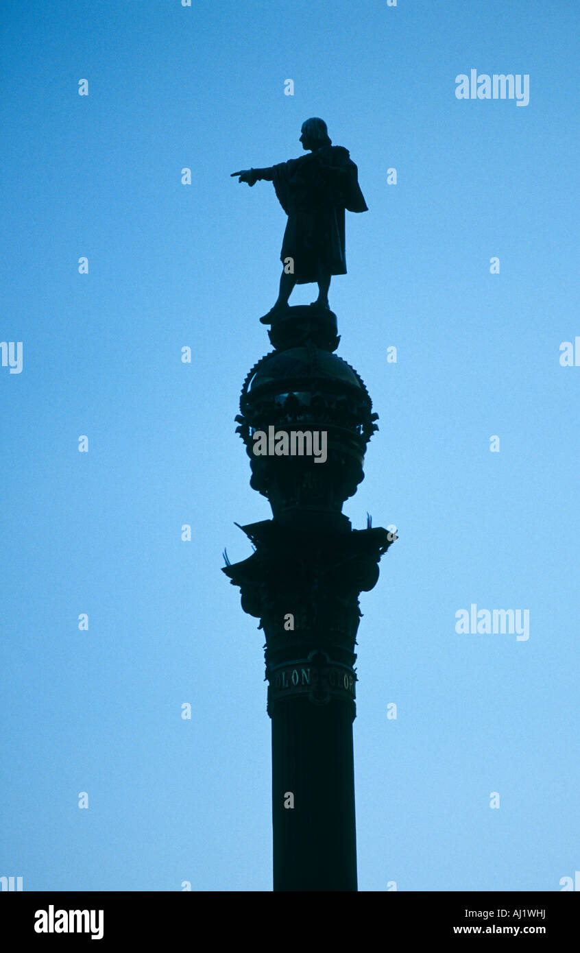 statue Christopher Columbus Stock Photo Alamy