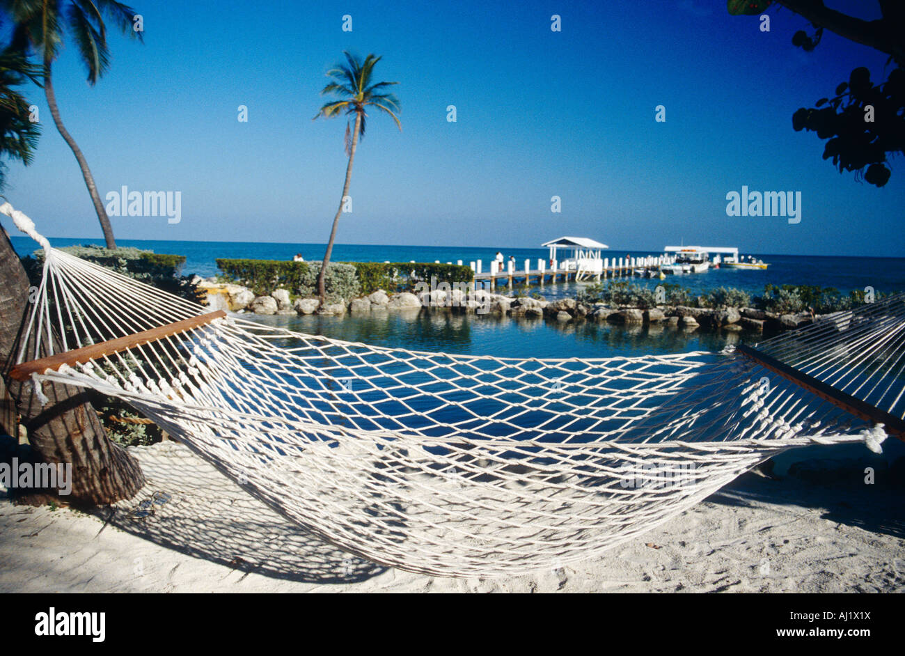 beach hammock florida keys Stock Photo Alamy