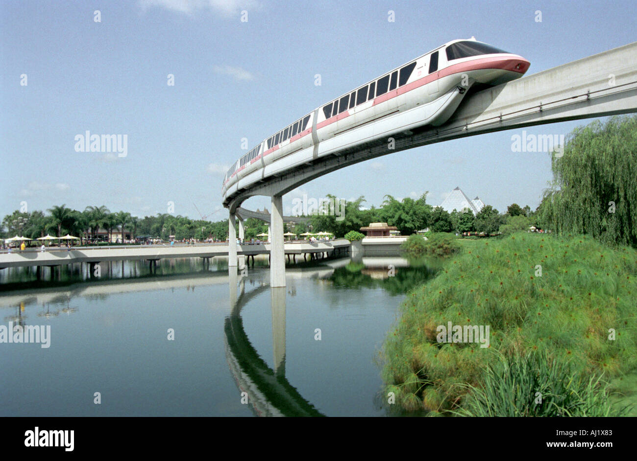 Disney World Monorail Train Stock Photo