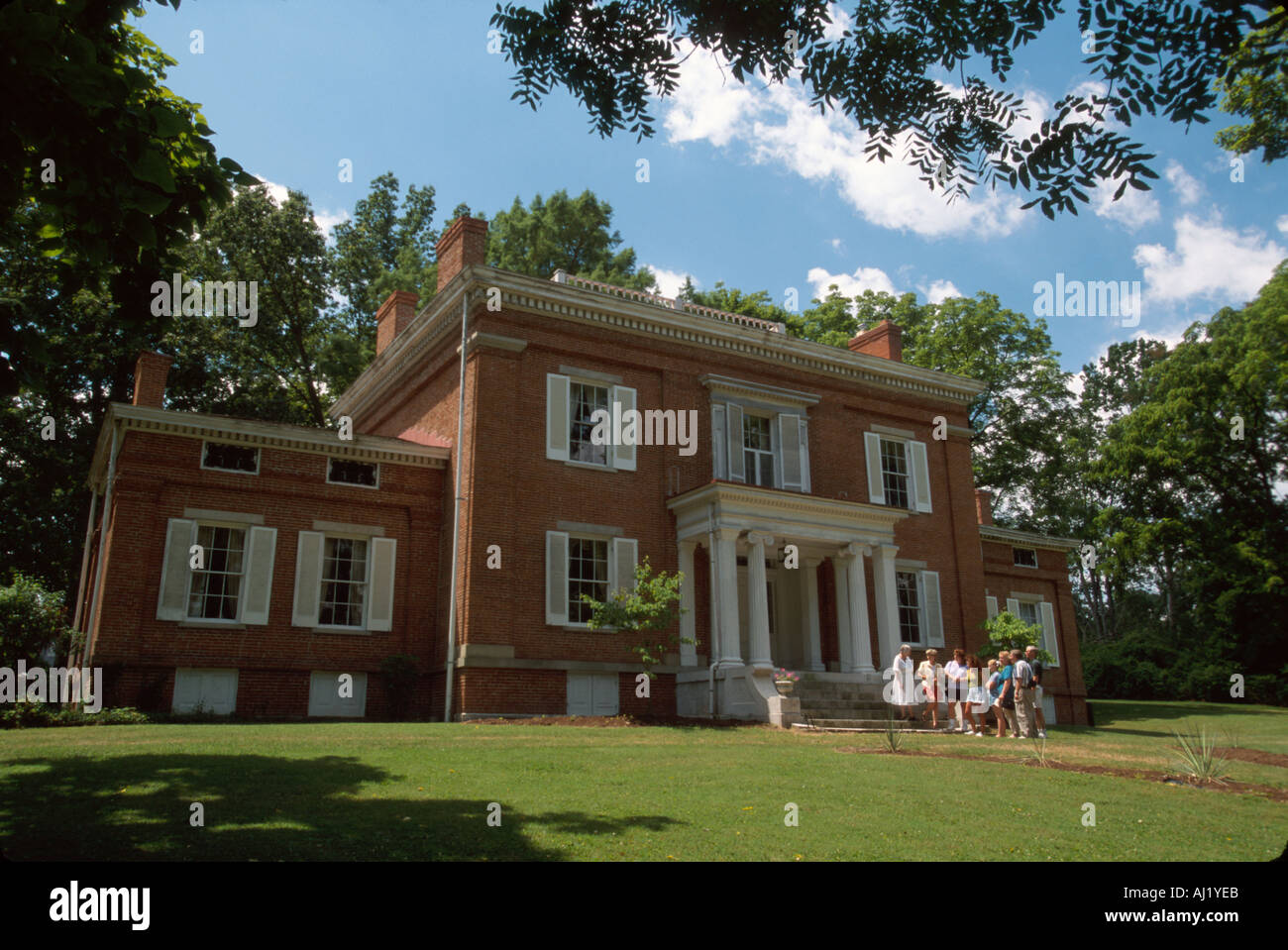 Ohio Lebanon,Glendower,built 1835 Midwest Greek Revival historic mansion,OH175 Stock Photo