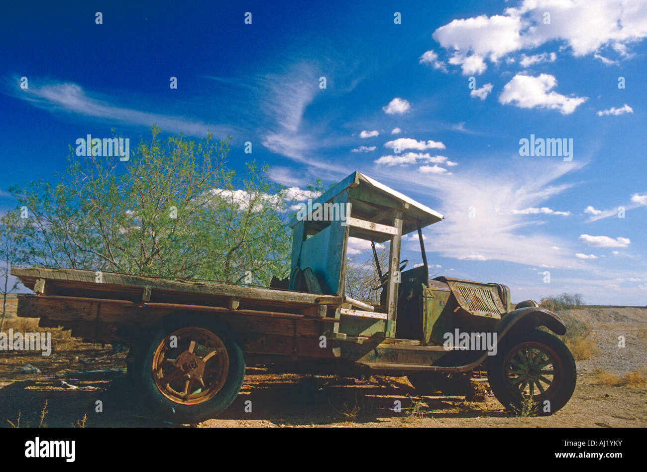 derelict vehicle in outback australia Stock Photo