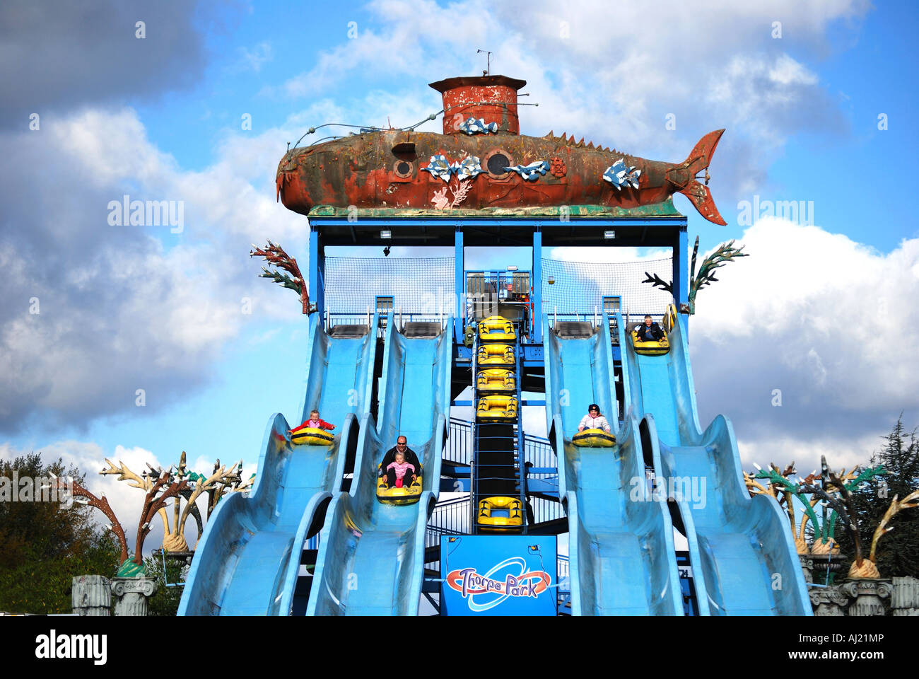 Depth Charge Ride, Neptune's Kingdom, Thorpe Park Theme Park, Chertsey