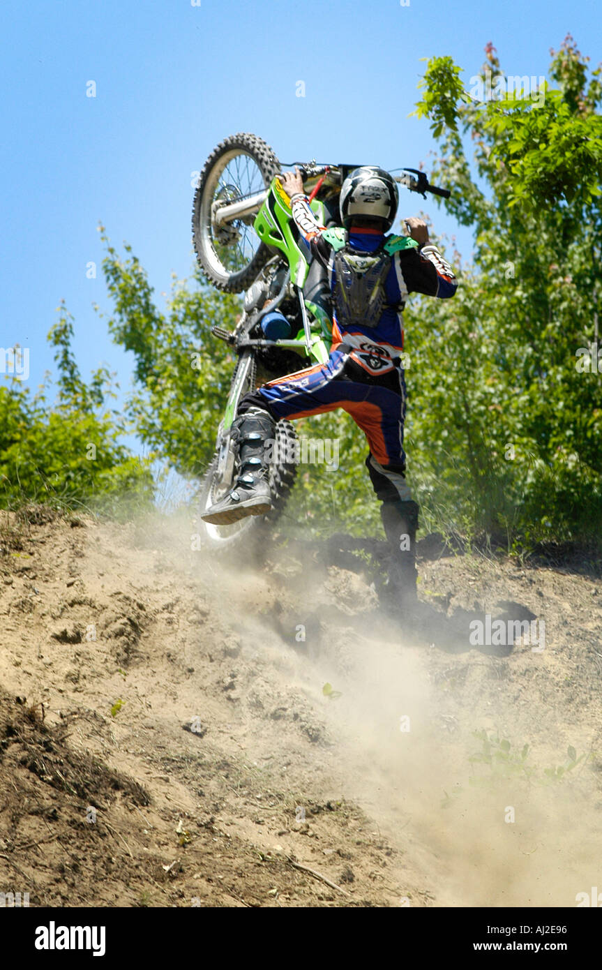 Motorcycle Hill Climb Competition Action Stock Photo Alamy
