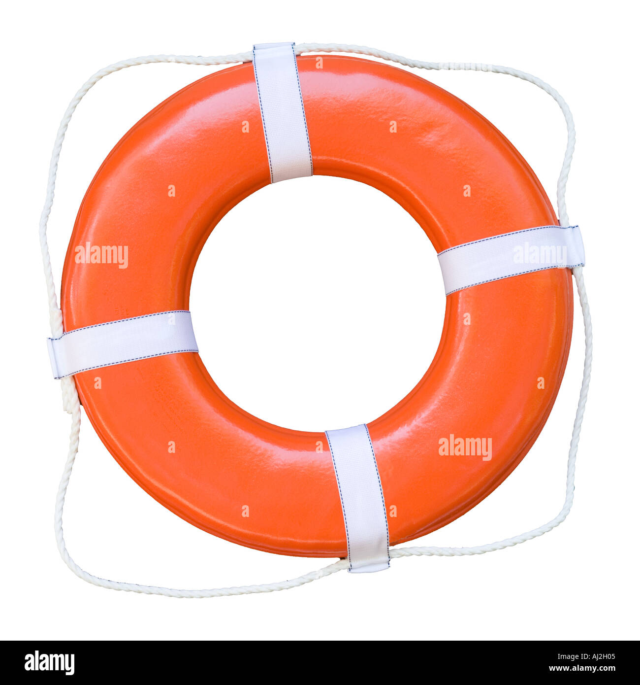 Life preserver silhouetted on white background Stock Photo Alamy