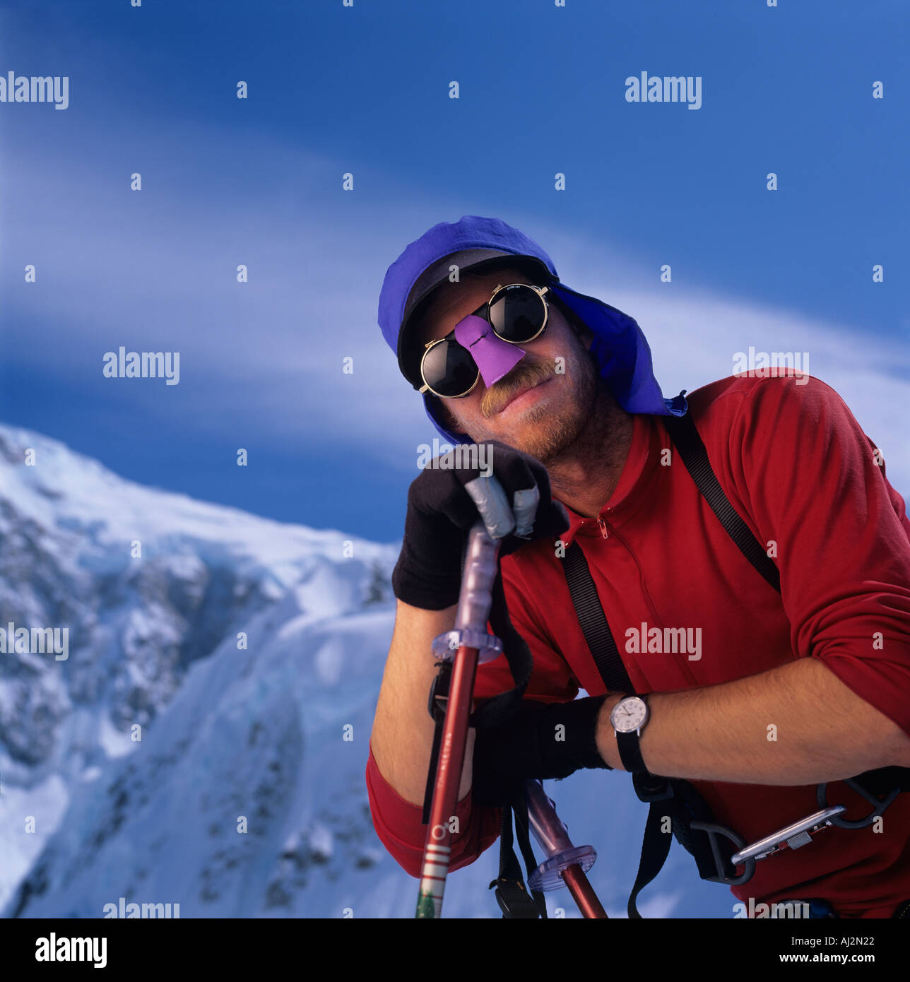 USA Alaska Denali National Park MR Portrait of mountain ranger Eric