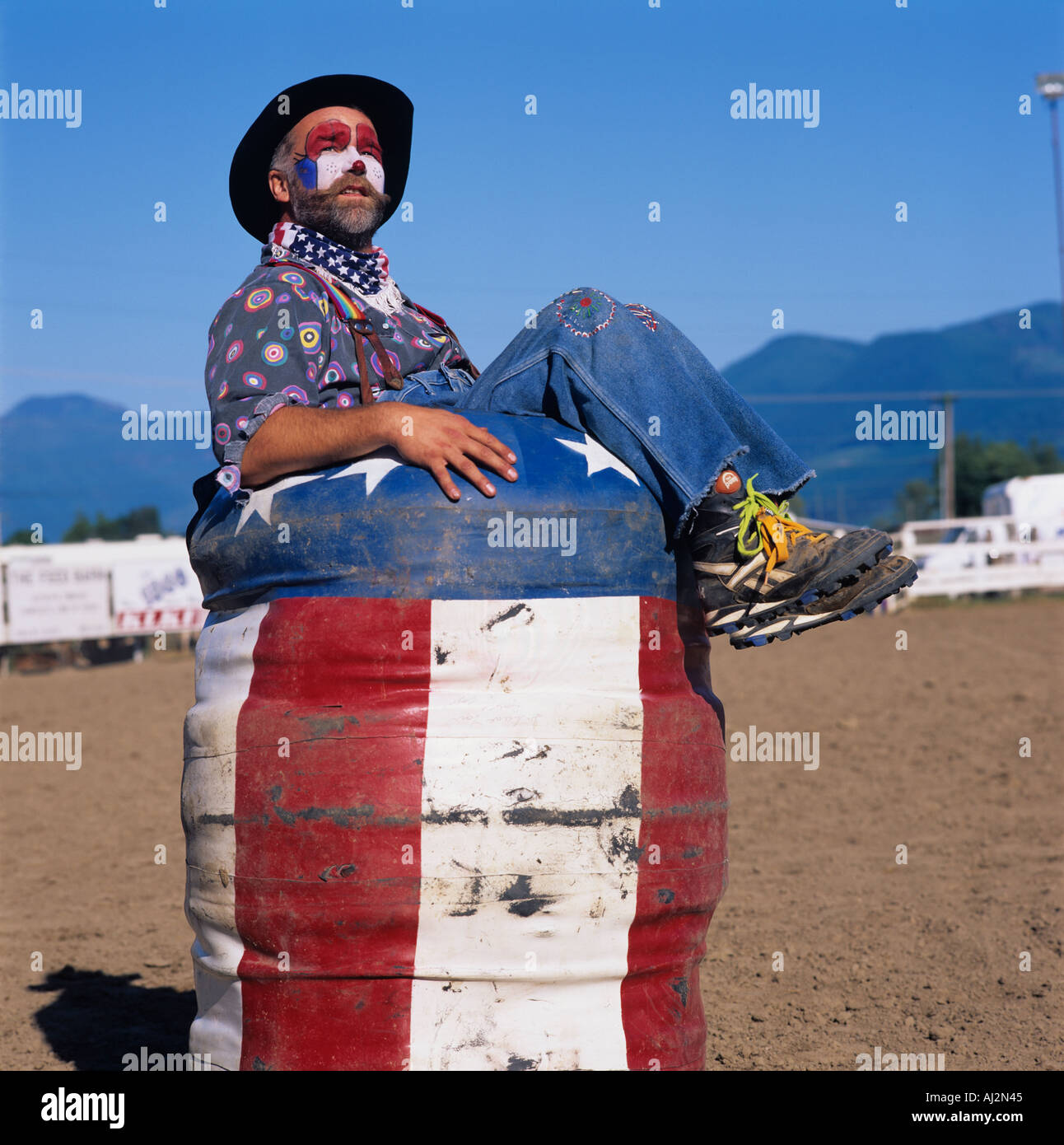 Rodeo clown costume hi-res stock photography and images - Alamy