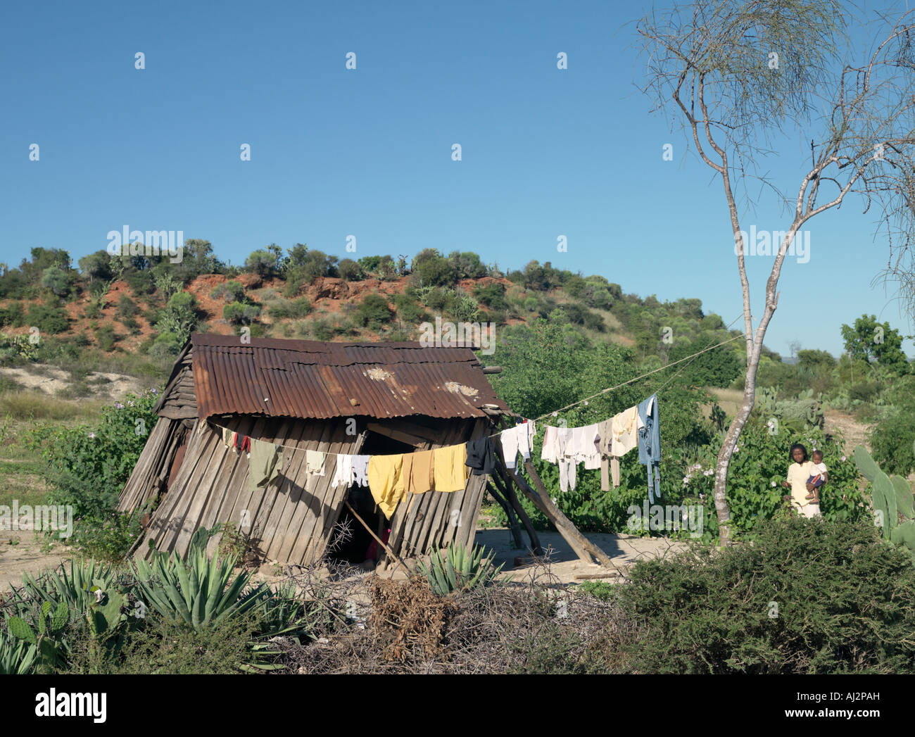 Madagascar Cities Rural A ramshackle house highlights the poverty of many rural communities in ...
