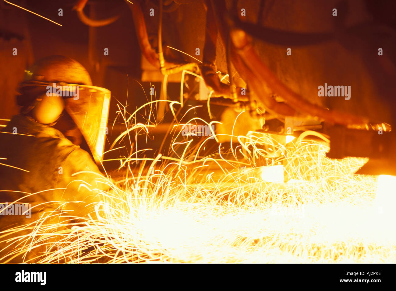 Steel worker takes sample hi-res stock photography and images - Alamy