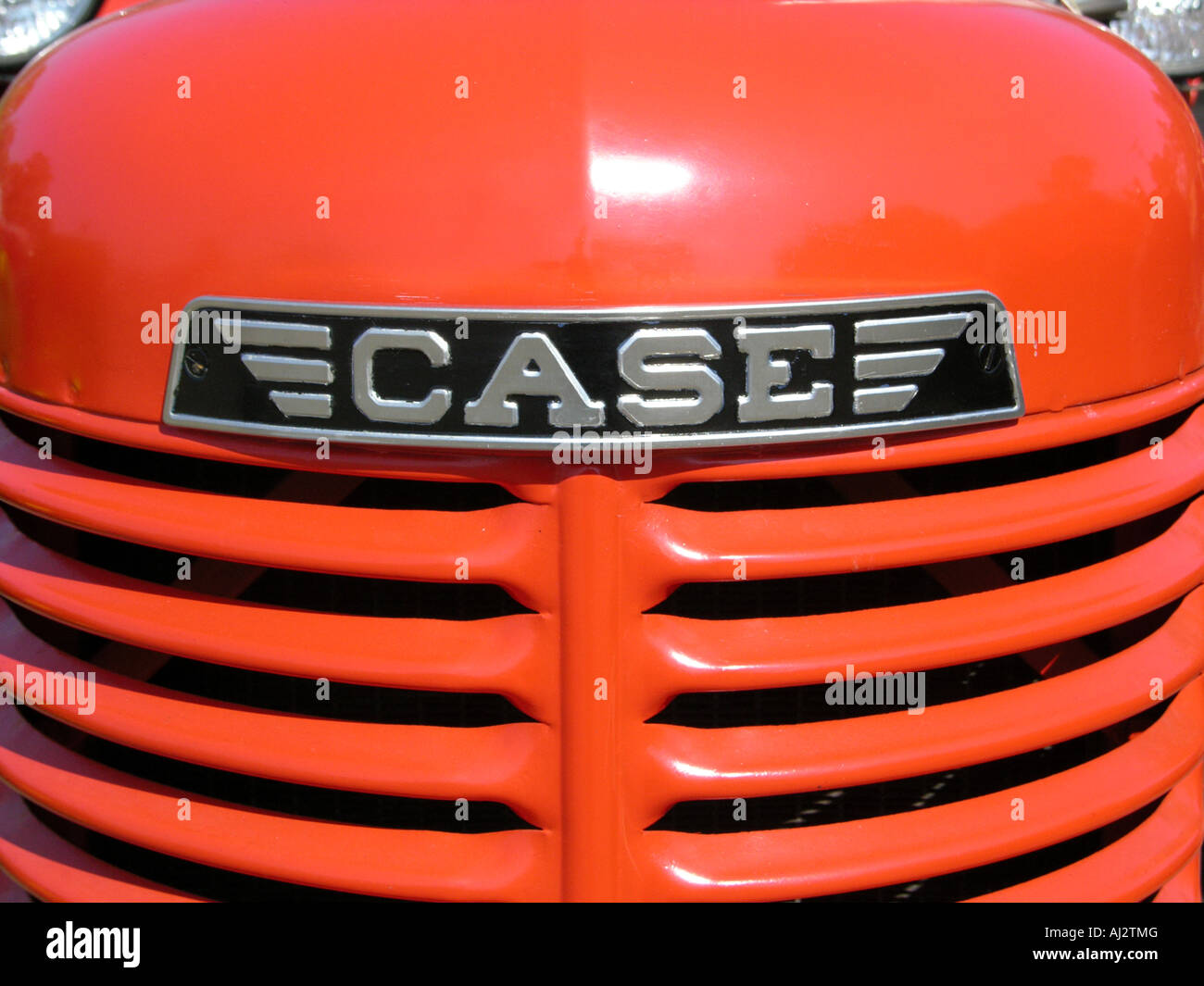 Close up of antique Case Tractor Engine Stock Photo Alamy