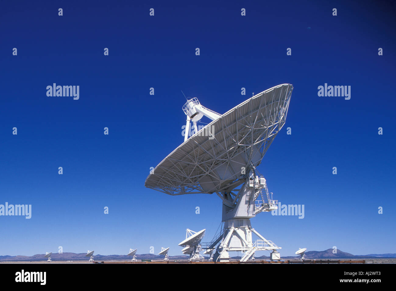 USA New Mexico Socorro 82 foot diameter Very Large Array VLA radio ...