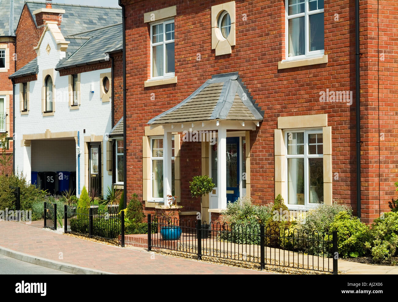 modern housing complex in cheshire Stock Photo Alamy
