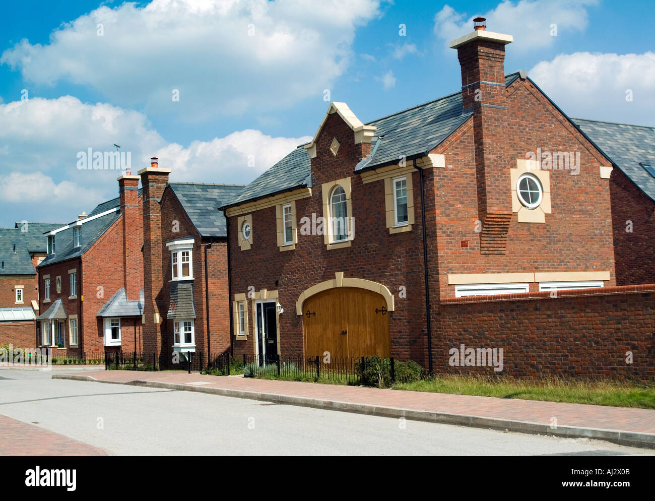 modern housing complex in cheshire Stock Photo Alamy
