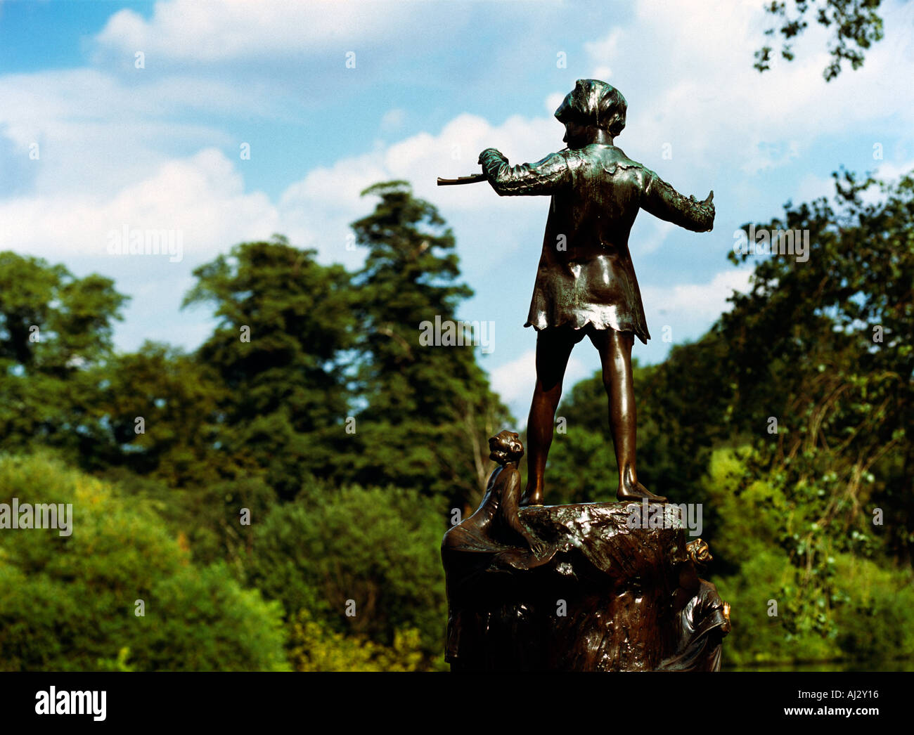Peter Pan statue in Kensington Gardens London UK Stock Photo Alamy